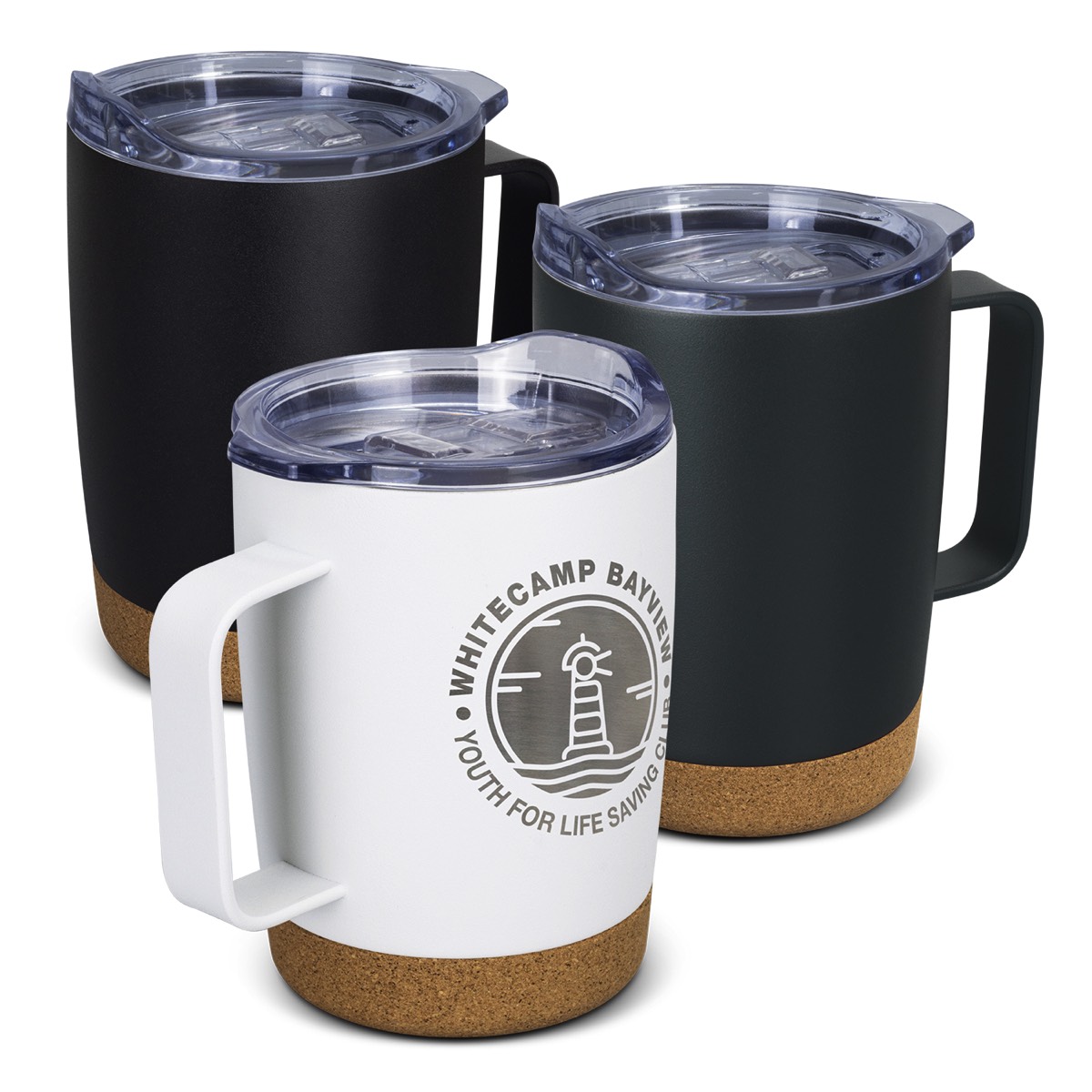 elevate reusable coffee cup with handles