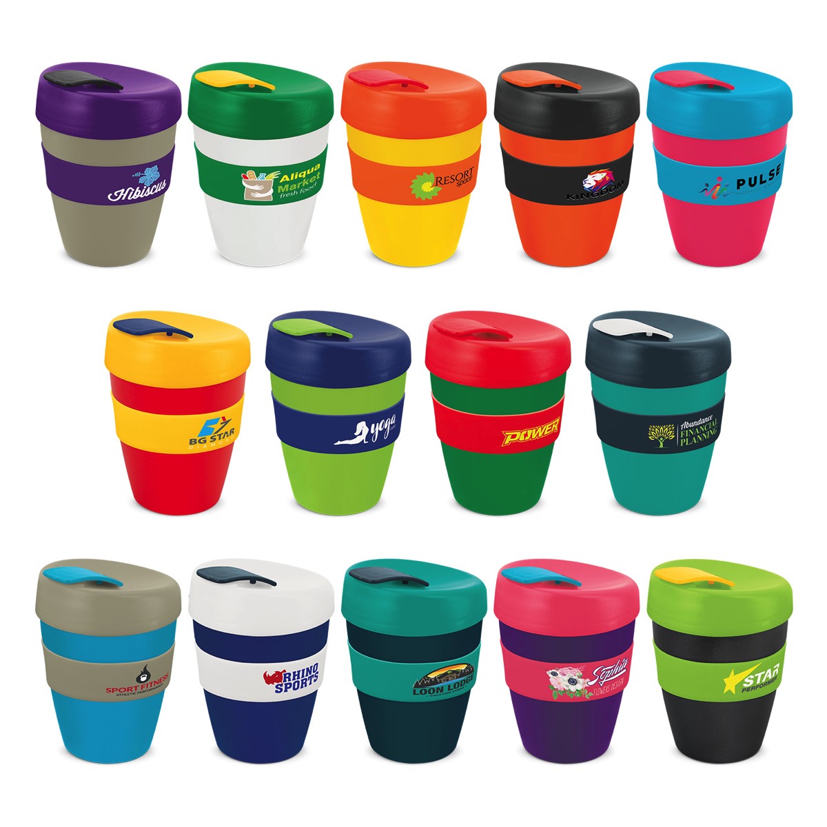 elevate reusable coffee cup colours available