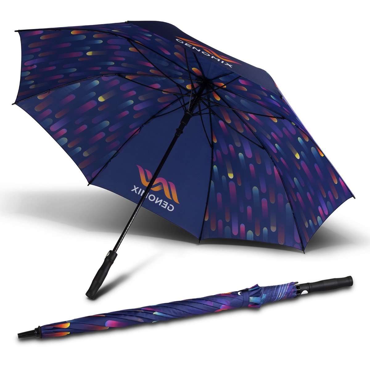 elevate colourful printed golf umbrella